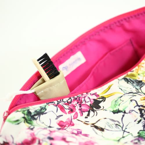 ヒールタイプ シューズドレスバッグ 花柄プリント 4