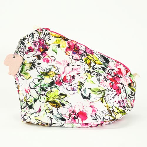 ウェッジソールタイプ シューズドレスバッグ 花柄プリント