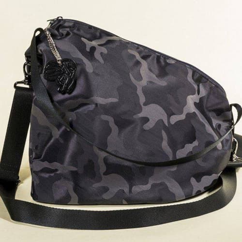 NEW！ウェッジソールタイプ シューズドレスバッグ 迷彩ジャガード（裏地：ブルーグレー）