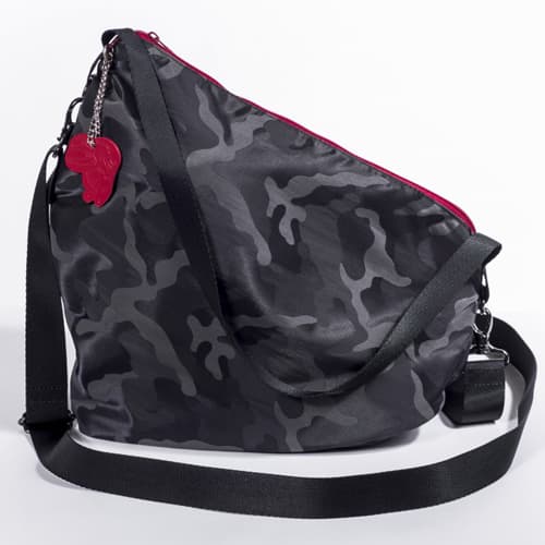 NEW！ウェッジソールタイプ シューズドレスバッグ 迷彩ジャガード（裏地：ワインレッド）