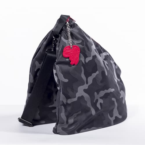 NEW！ウェッジソールタイプ シューズドレスバッグ 迷彩ジャガード（裏地：ワインレッド） 2