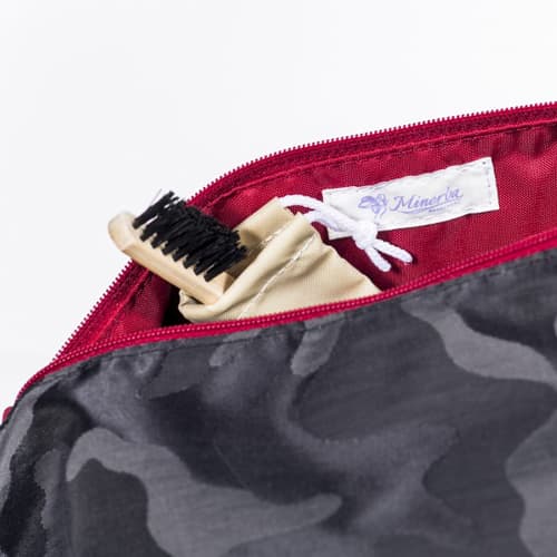 NEW！ウェッジソールタイプ シューズドレスバッグ 迷彩ジャガード（裏地：ワインレッド） 3