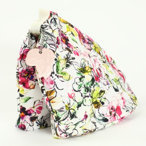 ウェッジソールタイプ シューズドレスバッグ 花柄プリント 2